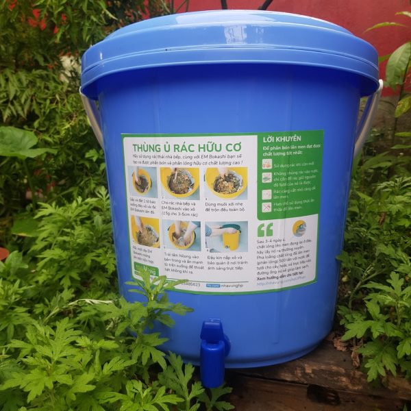 Thùng ủ rác EM Bokashi Nhà Vừng - Onlyplants VN